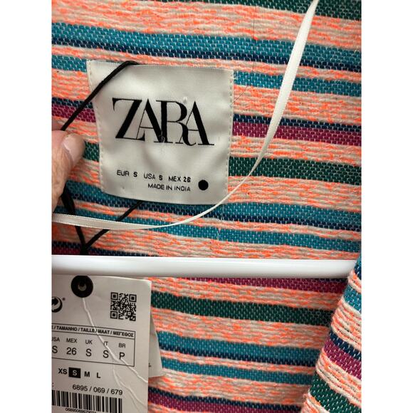 Zara Leslie Striped Over Shirt Jacket NWT – Size Small - Picture 6 of 7